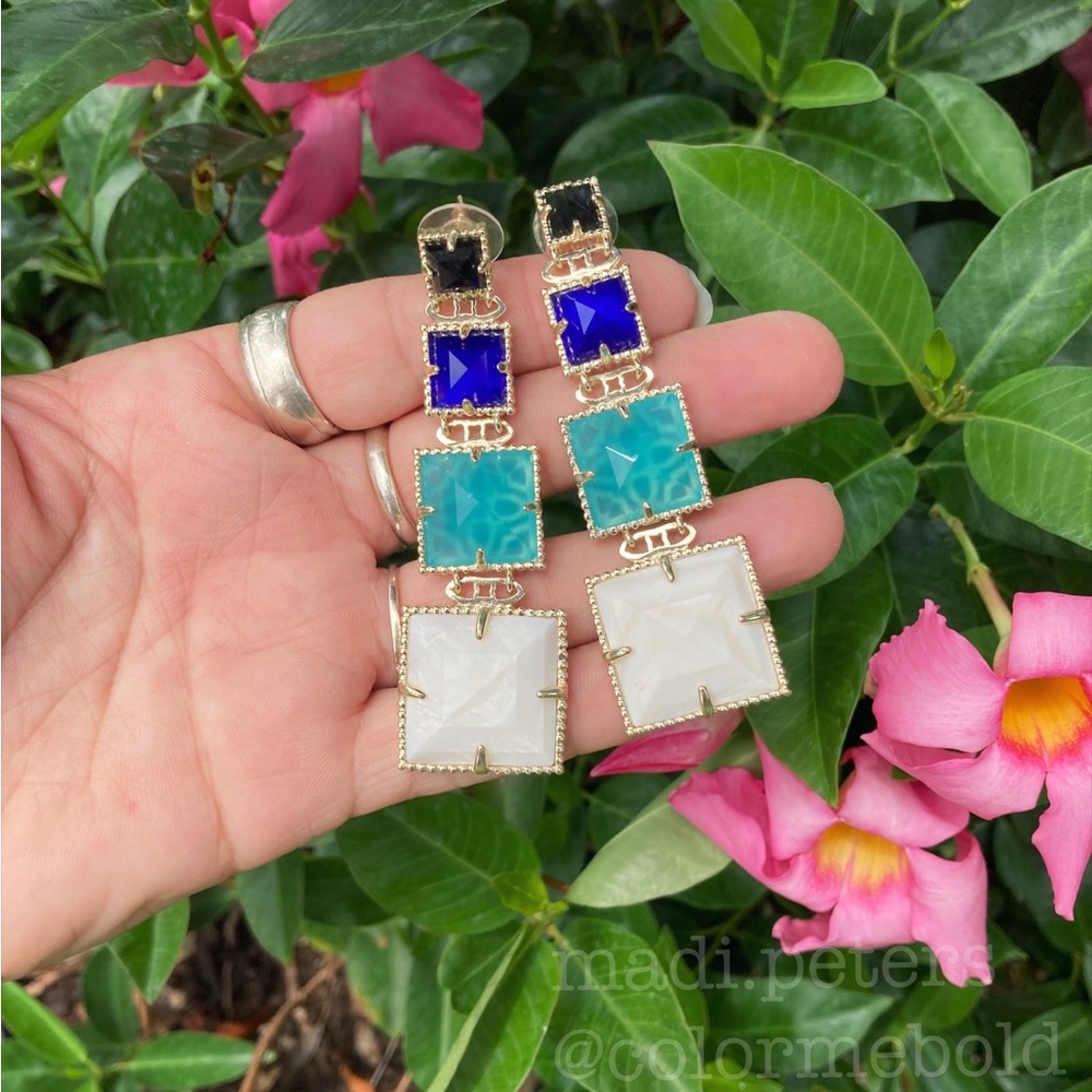 Kendra Scott Serena Earrings in Blue Mix